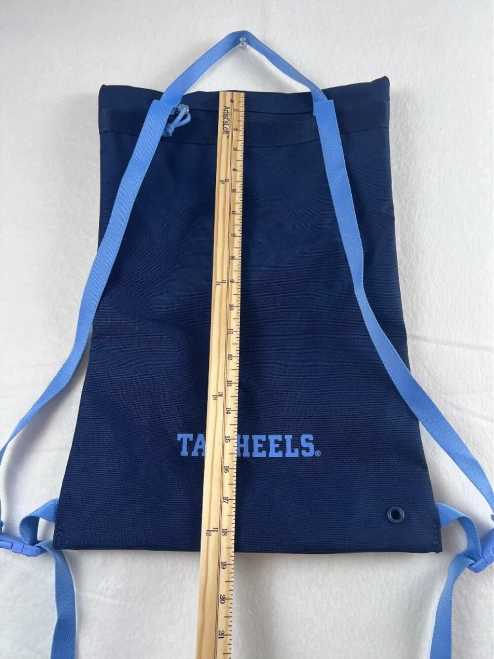 Nike North Carolina Tar Heels UNC Drawstring Backpack Gym Sack Navy Blue